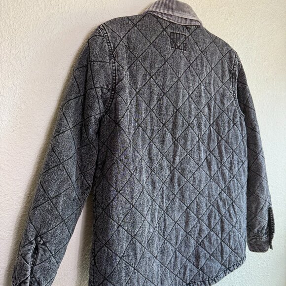 Dickies 💋 Women's Quilted Chore Jacket \\ Size Small // Washed Black \\ Zumies - Picture 10 of 16